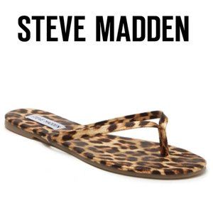 🆕️ Tay Flip Flop STEVE MADDEN Leopard 6